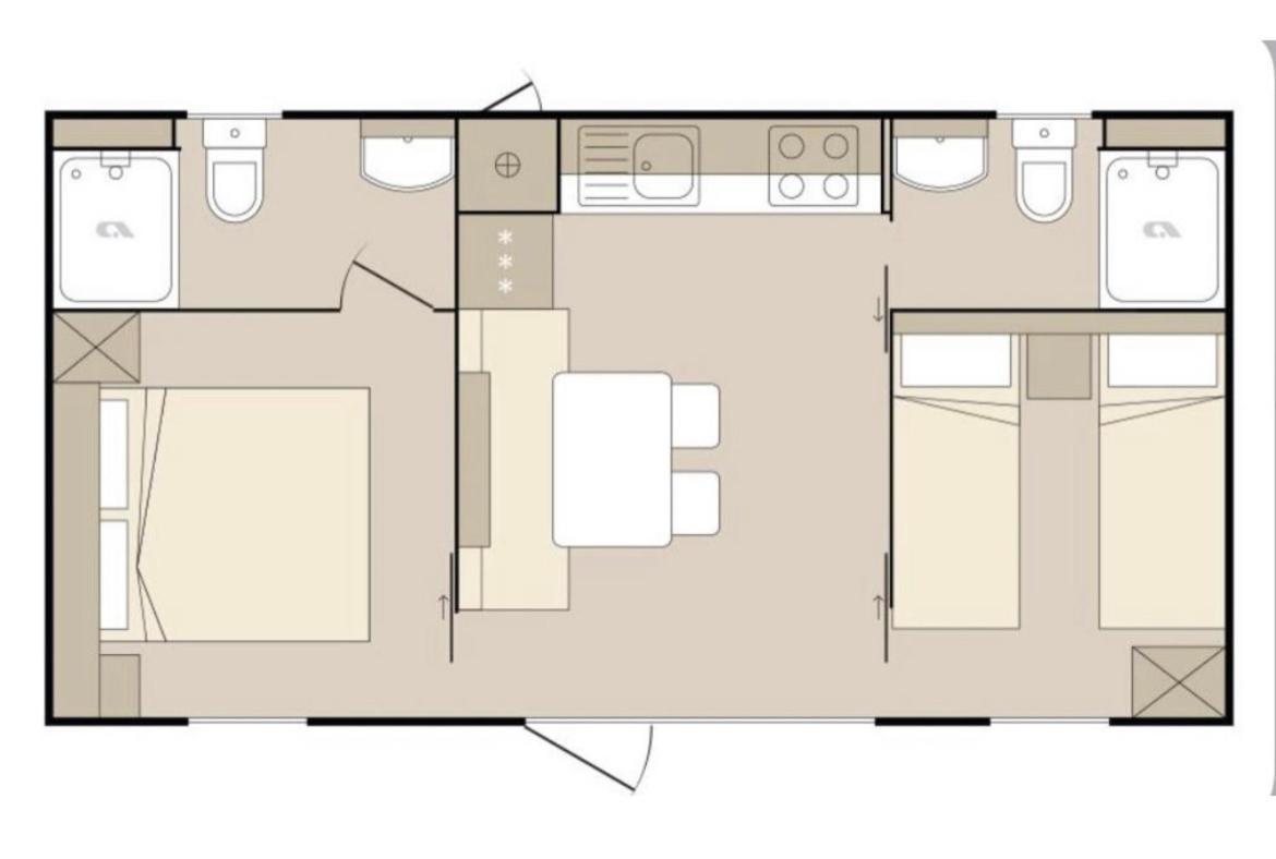 Oaza Mira Mobile Houses - Camp Basko Polje #Bestoffer Baška Voda Extérieur photo