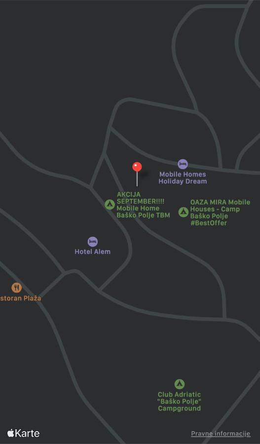 Oaza Mira Mobile Houses - Camp Basko Polje #Bestoffer Baška Voda Extérieur photo