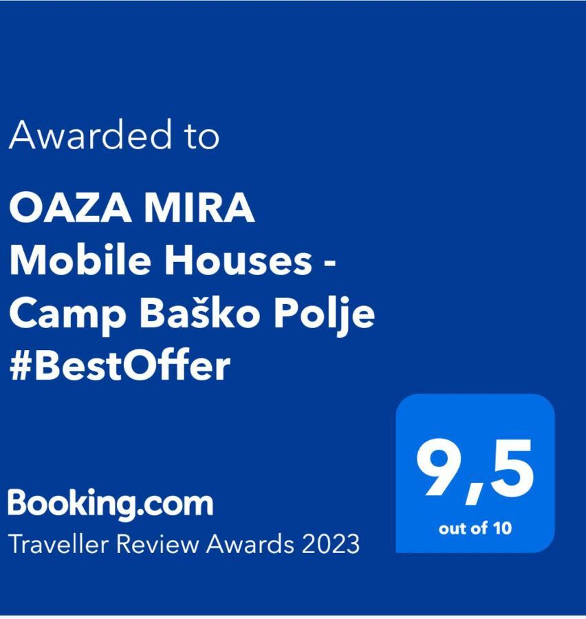 Oaza Mira Mobile Houses - Camp Basko Polje #Bestoffer Baška Voda Extérieur photo